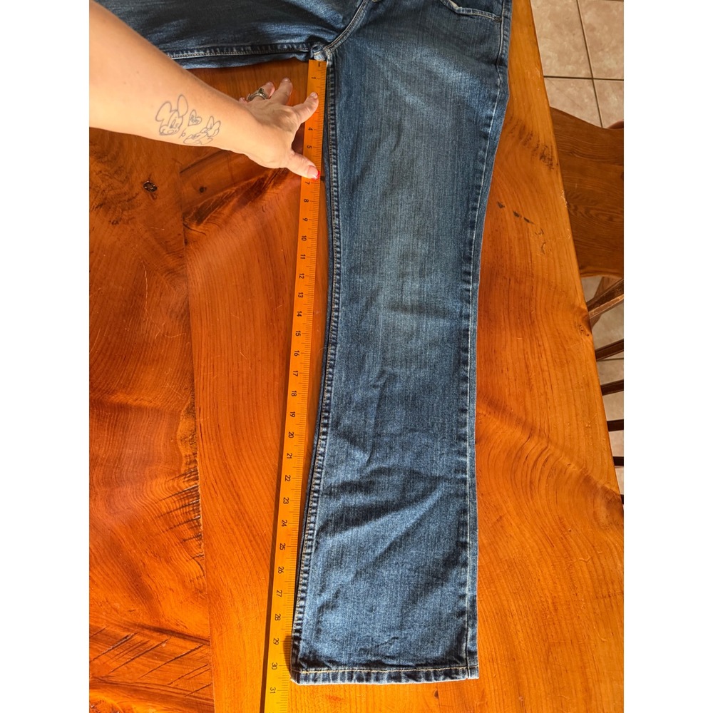 Signature by Levi Strauss & Co Womens Mid Rise Bootcut Jeans Blue Size 4 Medium - Picture 7 of 7
